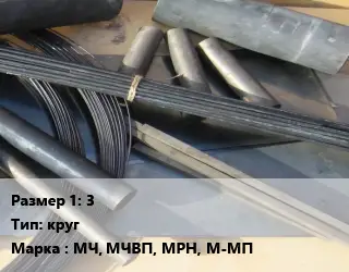Молибден 3 круг Марка: МЧ, МЧВП, МРН, М-МП